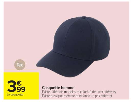 Casquette homme
