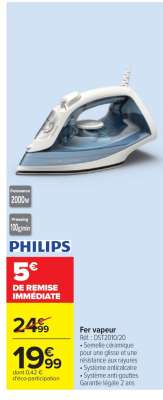 PHILIPS Fer vapeur