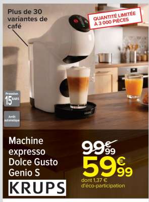 Machine expresso Dolce Gusto Genio S