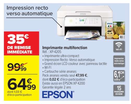 Imprimante multifonction Epson XP-4205