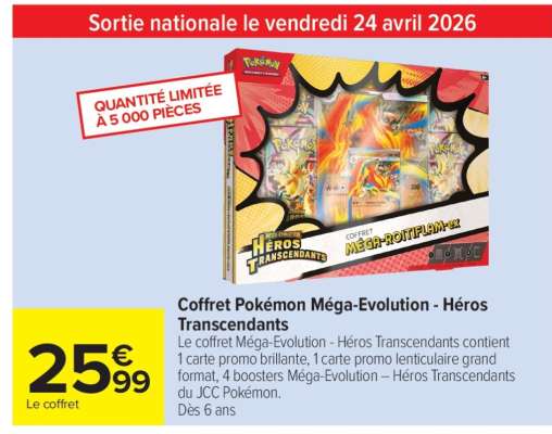 Coffret Pokémon Méga-Évolution - Héros Transcendants