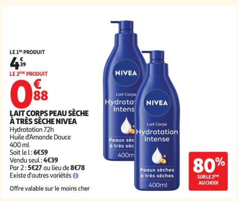 LAIT CORPS PEAU SÈCHE À TRÈS SÈCHE NIVEA