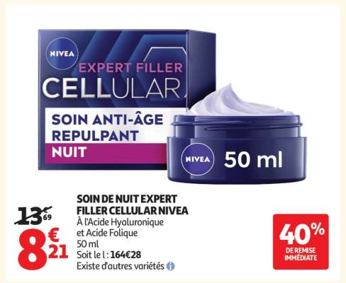 SOIN DE NUIT EXPERT FILLER CELLULAR NIVEA