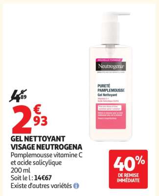 GEL NETTOYANT VISAGE NEUTROGENA