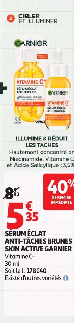 SÉRUM ÉCLAT ANTI-TÂCHES BRUNES SKIN ACTIVE GARNIER