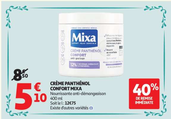 CRÈME PANTHÉNOL CONFORT MIXA