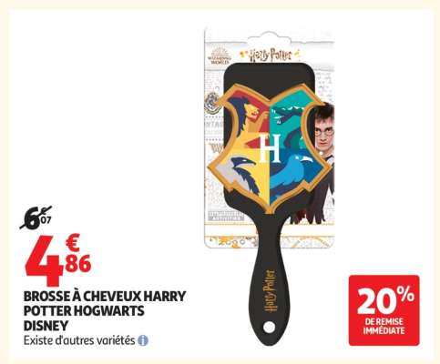 BROSSE À CHEVEUX HARRY POTTER HOGWARTS DISNEY