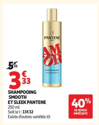 SHAMPOOING SMOOTH ET SLEEK PANTENE