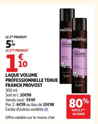 LAQUE VOLUME PROFESSIONNELLE TENUE FRANCK PROVOST