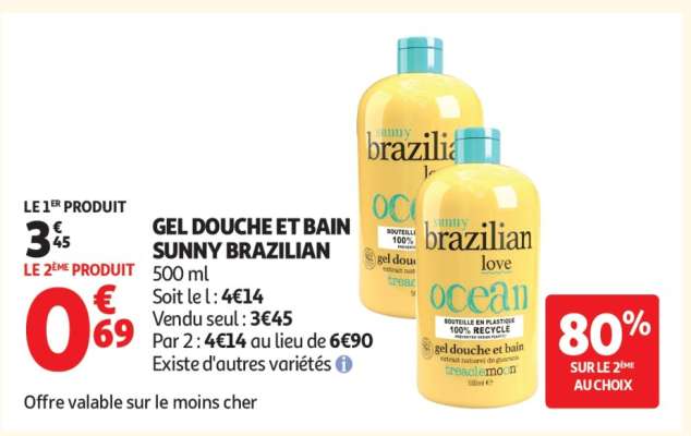 GEL DOUCHE ET BAIN SUNNY BRAZILIAN