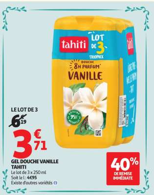 GEL DOUCHE VANILLE TAHITI