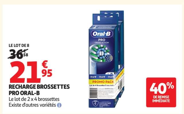 RECHARGE BROSSETTES PRO ORAL-B
