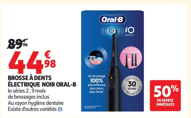 BROSSE À DENTS ÉLECTRIQUE NOIR ORAL-B