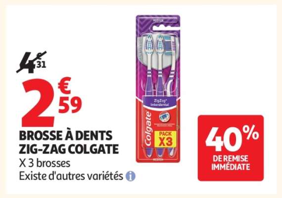BROSSE À DENTS ZIG-ZAG COLGATE