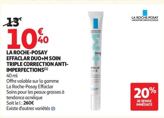 LA ROCHE-POSAY EFFACLAR DUO+M SOIN TRIPLE CORRECTION ANTI-IMPERFECTIONS