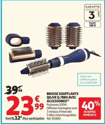BROSSE SOUFFLANTE QILIVE Q.7880 AVEC ACCESSOIRES