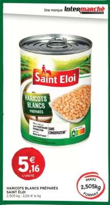 HARICOTS BLANCS PRÉPARÉS SAINT ÉLOI