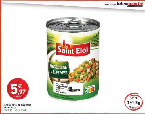 MACÉDOINE DE LÉGUMES SAINT ÉLOI