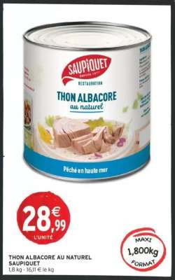 THON ALBACORE AU NATUREL SAUPIQUET