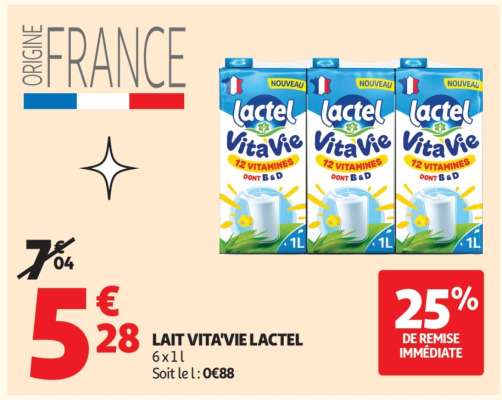 Lait Vita Vie Lactel