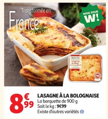 LASAGNE À LA BOLOGNAISE