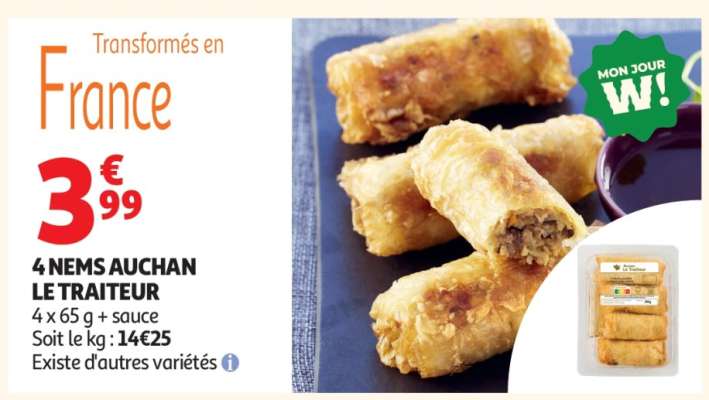 4 Nems Auchan Le Traiteur
