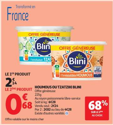 HOUMOUS OU TZATZIKI BLINI
