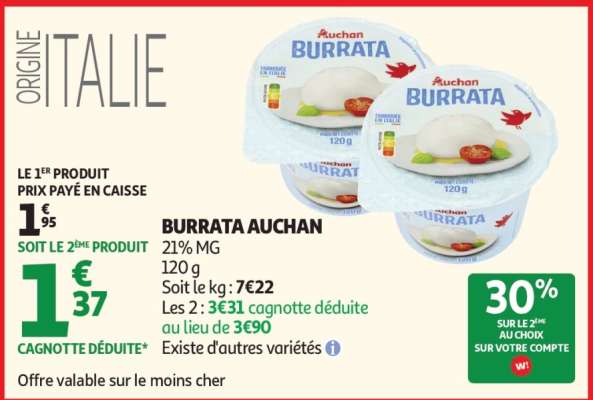 BURRATA AUCHAN