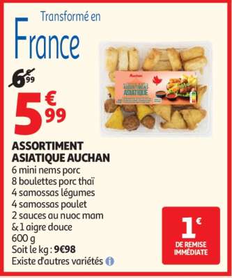 ASSORTIMENT ASIATIQUE AUCHAN