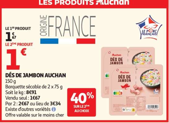 Dés De Jambon Auchan