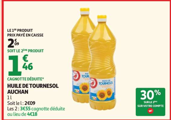 Huile De Tournesol Auchan