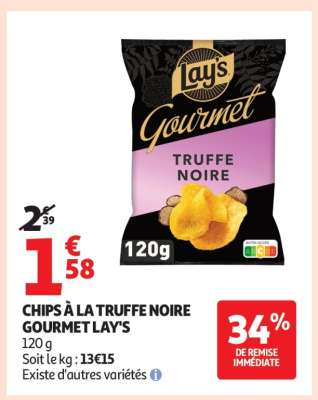 CHIPS À LA TRUFFE NOIRE GOURMET LAY'S