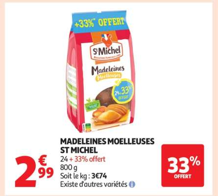 Madeleines Moelleuses St Michel