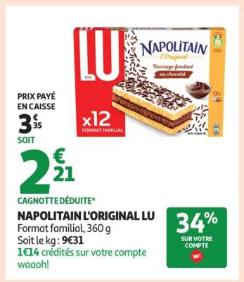 Napolitain L'original Lu