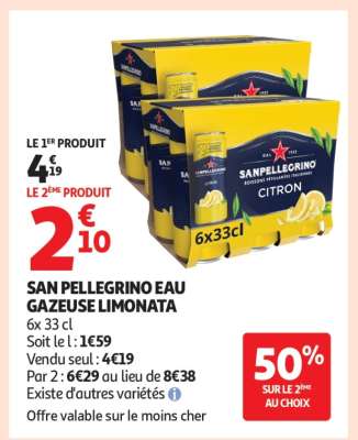 SAN PELLEGRINO EAU GAZEUSE LIMONATA