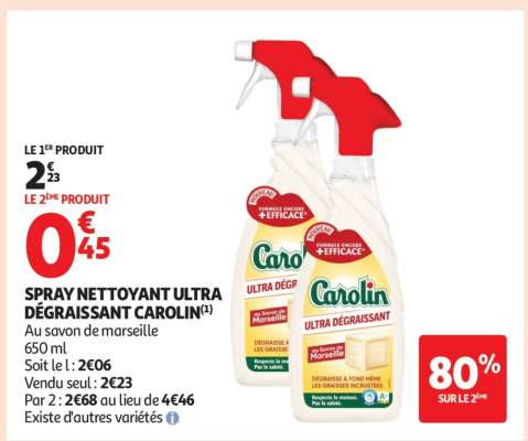 SPRAY NETTOYANT ULTRA DÉGRAISSANT CAROLIN