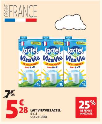 Lait Vita Vie Lactel