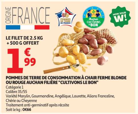 Pommes De Terre De Consommation