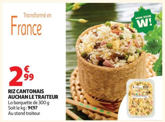 Riz Cantonais Auchan Le Traiteur