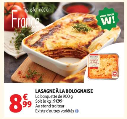 LASAGNE À LA BOLOGNAISE