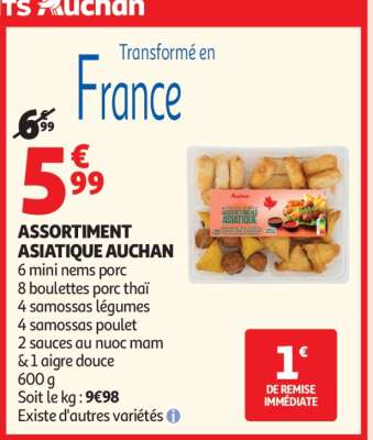 ASSORTIMENT ASIATIQUE AUCHAN