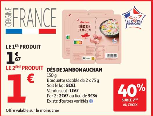 Dés De Jambon Auchan