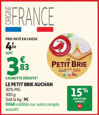 LE PETIT BRIE AUCHAN
