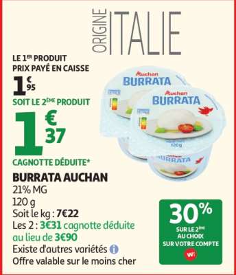 BURRATA AUCHAN