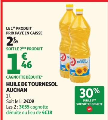Huile De Tournesol Auchan