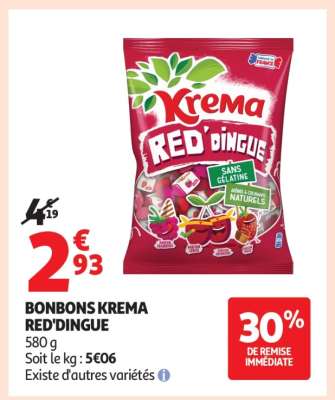 Bonbons Krema Red'dingue