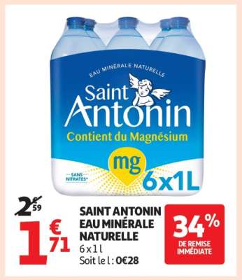 Saint Antonin Eau minérale naturelle