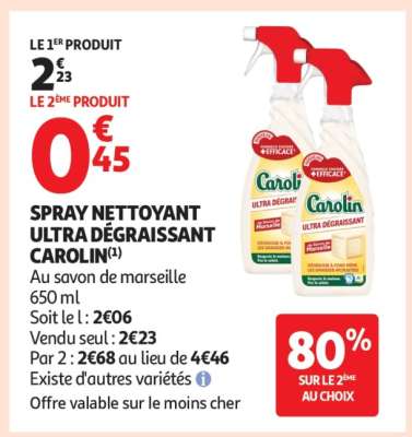 SPRAY NETTOYANT ULTRA DÉGRAISSANT CAROLIN