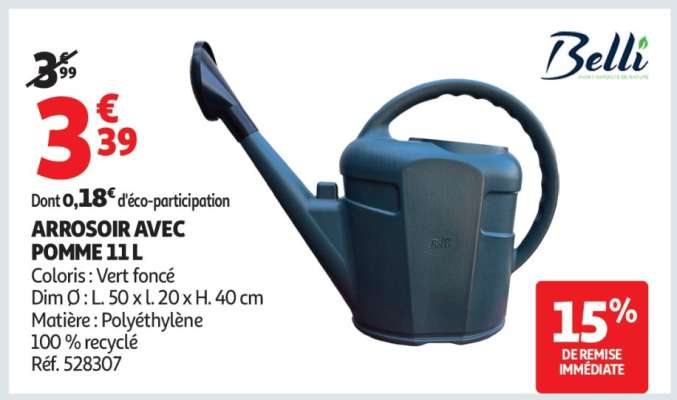 ARROSOIR AVEC POMME 11L