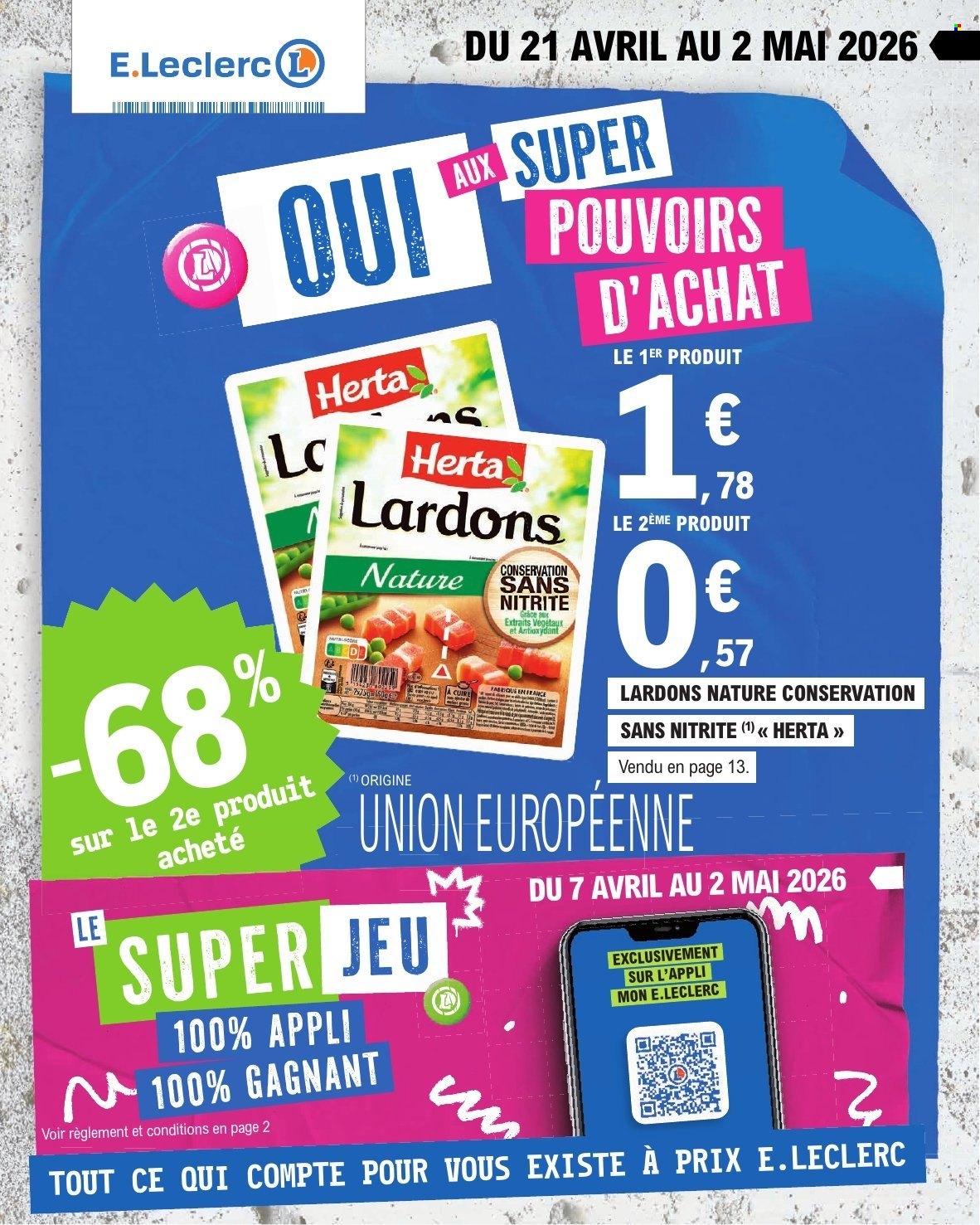 Catalogue E.Leclerc - 21/04/2026 - 02/05/2026. Page 1